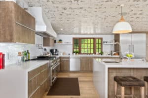 Sherman Oaks Kitchen Remodel - Modern Wood Textured Cabinets 2